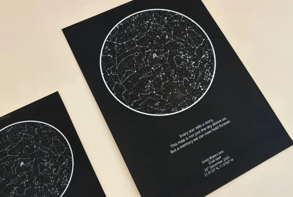 Image A3 encadrée de votre étoile